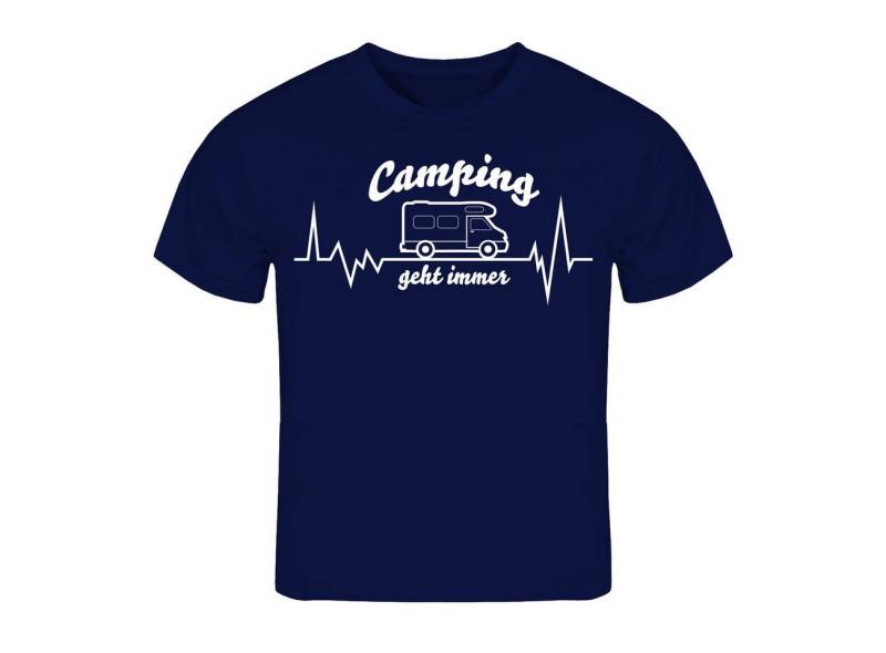 deinshirt Print-Shirt Kinder T-Shirt Wohnmobil Camping geht immer Funshirt mit Motiv von deinshirt