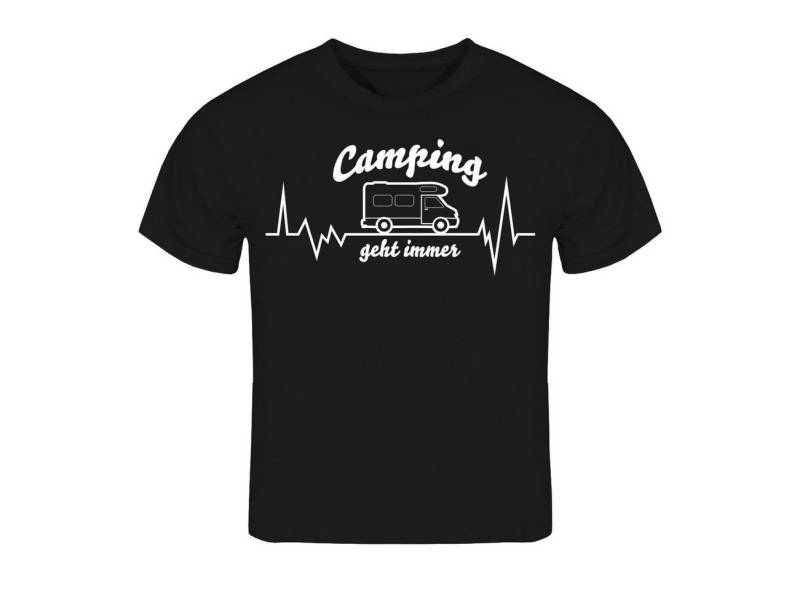 deinshirt Print-Shirt Kinder T-Shirt Wohnmobil Camping geht immer Funshirt mit Motiv von deinshirt