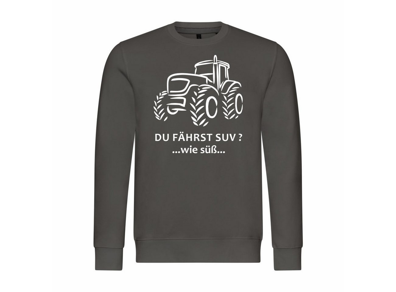 deinshirt Rundhalspullover Herren Pullover Du fährst SUV wie süß Mit Print Motiv, Grafik von deinshirt