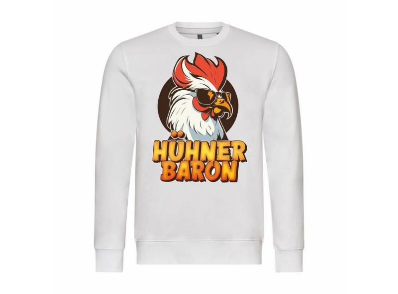 deinshirt Rundhalspullover Herren Pullover Hühnerbaron Mit Print Motiv, Grafik deinshirt Rundhalspullover Herren Pullover Hühnerbaron Mit Print Motiv, Grafik von deinshirt
