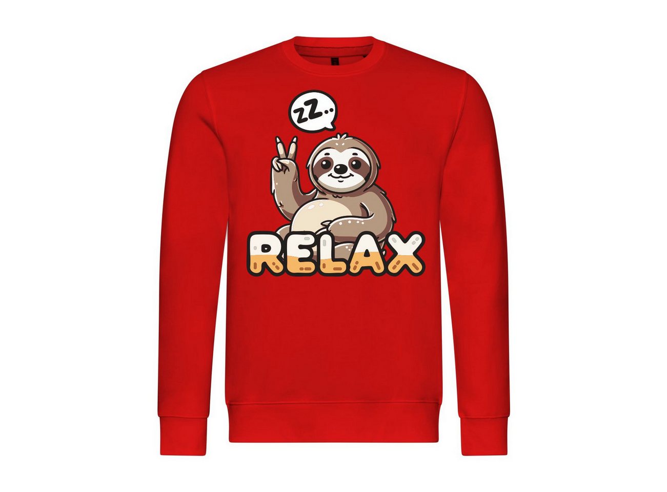 deinshirt Rundhalspullover Herren Pullover Relax Faultier Mit Print Motiv, Grafik deinshirt Rundhalspullover Herren Pullover Relax Faultier Mit Print Motiv, Grafik von deinshirt