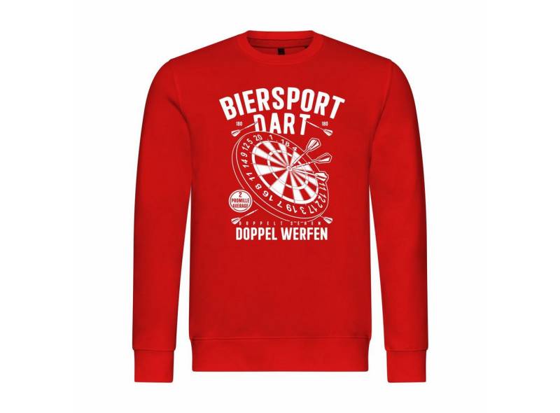 deinshirt Rundhalspullover Herren Pullover Biersport Dart Mit Print Motiv, Grafik von deinshirt