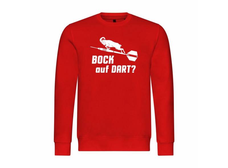 deinshirt Rundhalspullover Herren Pullover Bock auf Dart Mit Print Motiv, Grafik von deinshirt