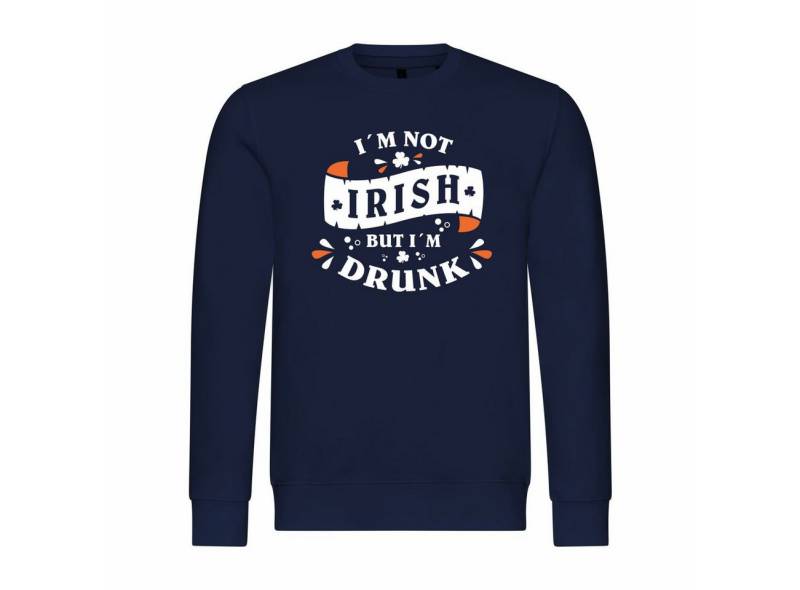 deinshirt Rundhalspullover Herren Pullover Im not Irish but im drunk Mit Print Motiv, Grafik von deinshirt