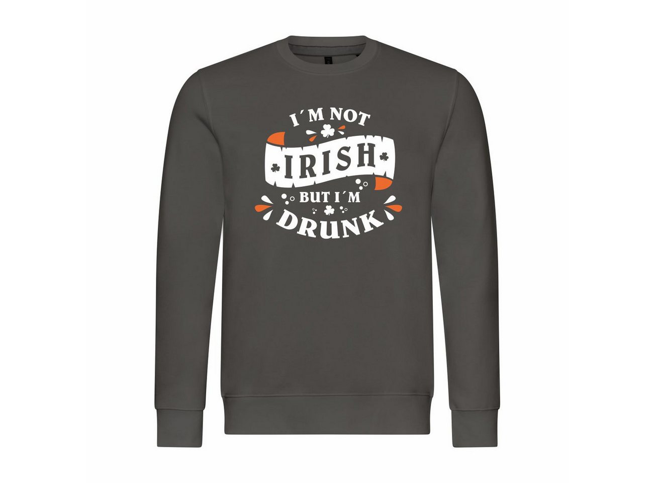 deinshirt Rundhalspullover Herren Pullover Im not Irish but im drunk Mit Print Motiv, Grafik von deinshirt