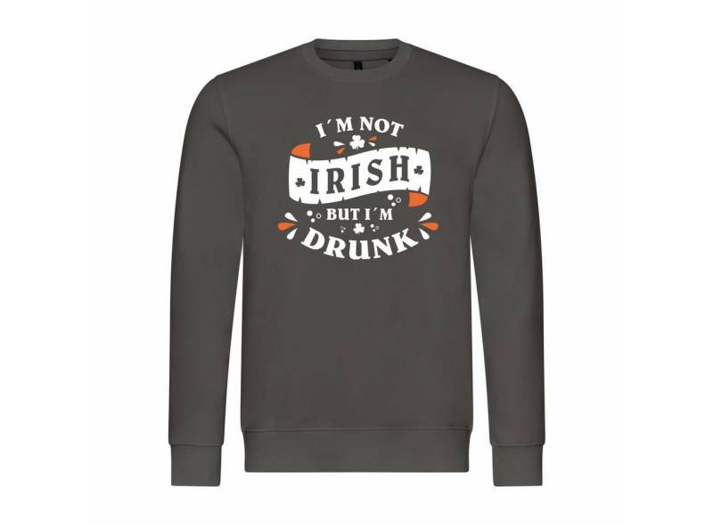 deinshirt Rundhalspullover Herren Pullover Im not Irish but im drunk Mit Print Motiv, Grafik von deinshirt