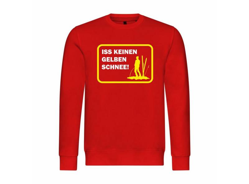 deinshirt Rundhalspullover Herren Pullover Iss keinen gelben Schnee Mit Print Motiv, Grafik von deinshirt