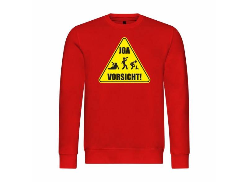 deinshirt Rundhalspullover Herren Pullover Junggesellenabschied Vorsicht Mit Print Motiv, Grafik deinshirt Rundhalspullover Herren Pullover Junggesellenabschied Vorsicht Mit Print Motiv, Grafik von deinshirt