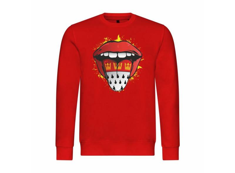 deinshirt Rundhalspullover Herren Pullover Köln Zunge Mit Print Motiv, Grafik deinshirt Rundhalspullover Herren Pullover Köln Zunge Mit Print Motiv, Grafik von deinshirt