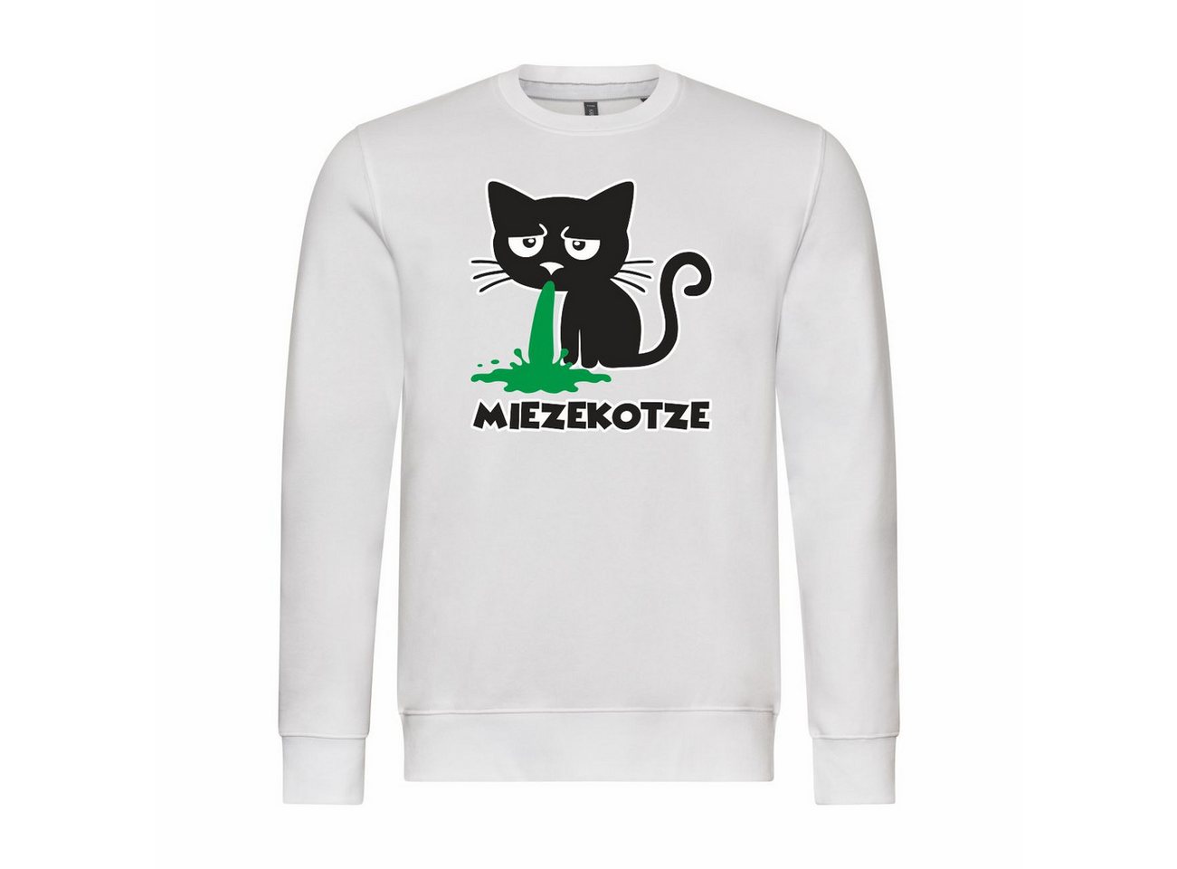 deinshirt Rundhalspullover Herren Pullover Miezekotze Mit Print Motiv, Grafik deinshirt Rundhalspullover Herren Pullover Miezekotze Mit Print Motiv, Grafik von deinshirt