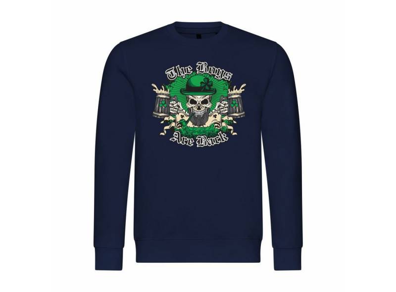 deinshirt Rundhalspullover Herren Pullover The Boys are back Mit Print Motiv, Grafik von deinshirt