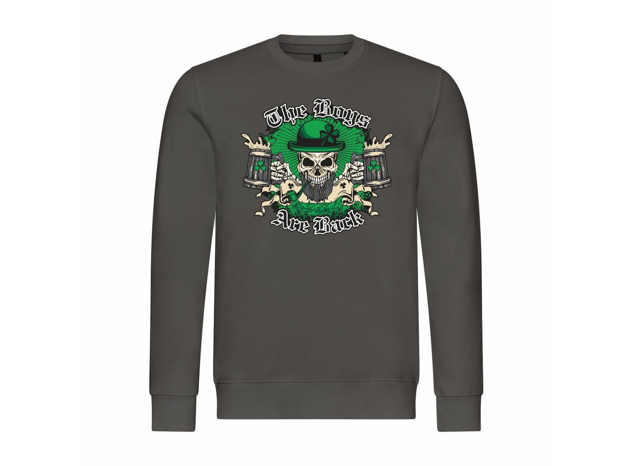 deinshirt Rundhalspullover Herren Pullover The Boys are back Mit Print Motiv, Grafik deinshirt Rundhalspullover Herren Pullover The Boys are back Mit Print Motiv, Grafik von deinshirt