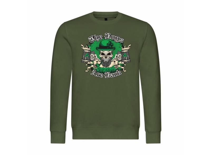 deinshirt Rundhalspullover Herren Pullover The Boys are back Mit Print Motiv, Grafik von deinshirt