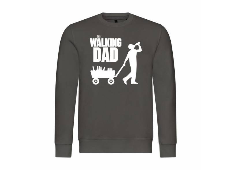deinshirt Rundhalspullover Herren Pullover The walking Dad Mit Print Motiv, Grafik von deinshirt