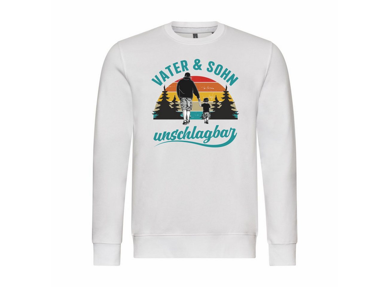 deinshirt Rundhalspullover Herren Pullover Vater und Sohn Unschlagbar Mit Print Motiv, Grafik deinshirt Rundhalspullover Herren Pullover Vater und Sohn Unschlagbar Mit Print Motiv, Grafik von deinshirt