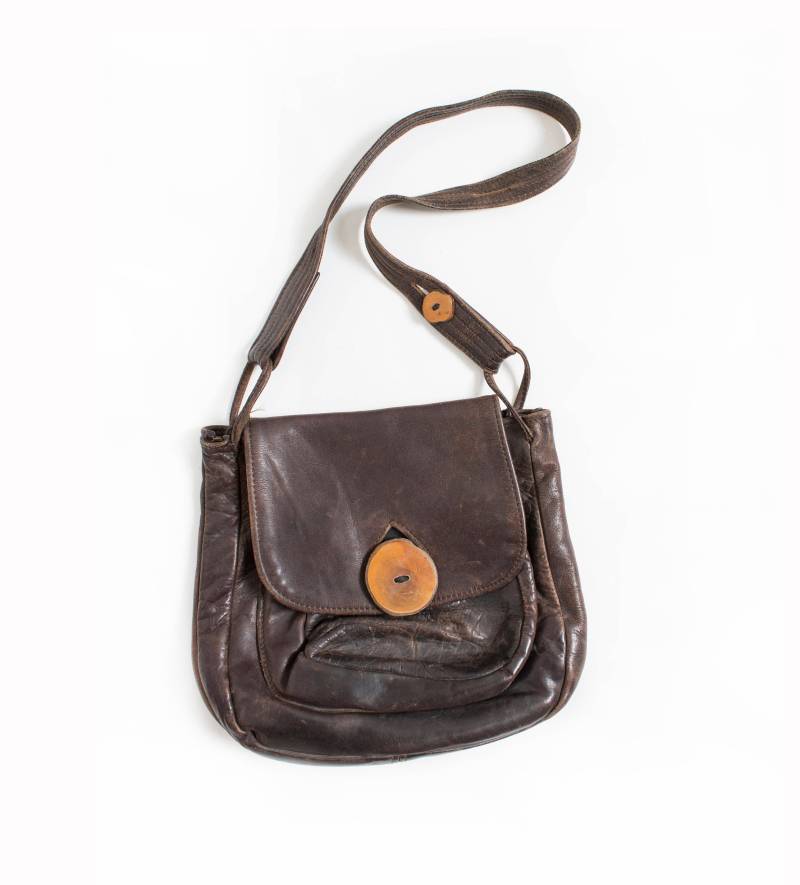 1970Er Jahre Boho Handtasche Aus Braunem Leder von dejavintageboutique