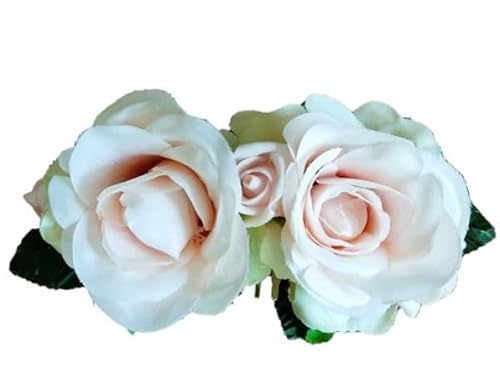 Haarkamm mit Blumen in der Farbe rosa Haarschmuck Hochzeit Brautschmuck von dekofine