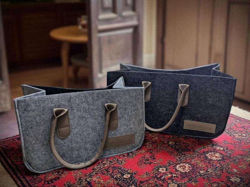 Filztasche in 2 Größen, Tasche, Einkaufstasche, Handtasche, Korb von dekorIris
