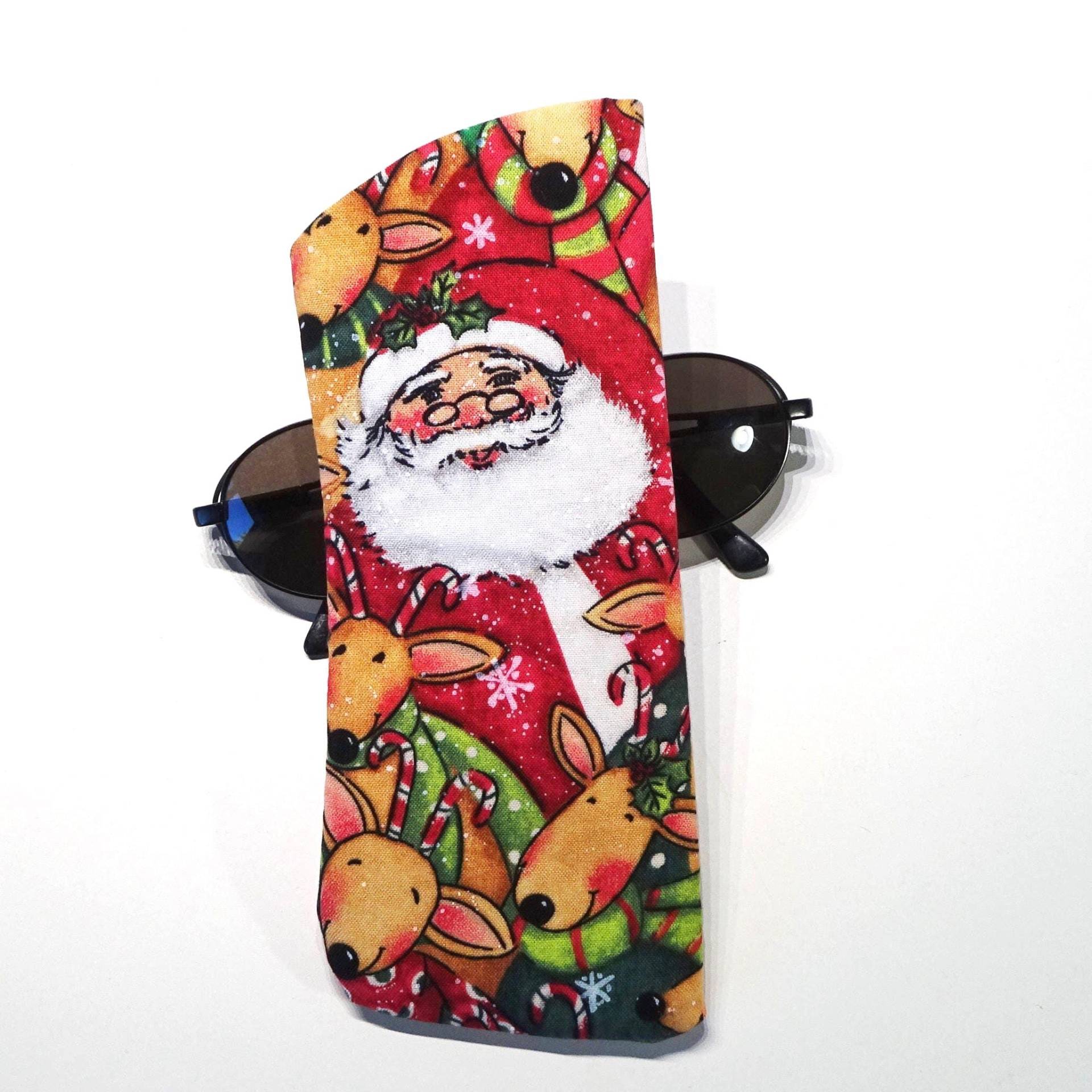 Weihnachtsmann & Rentier Brillenetui, Urlaub Brillenetui von delaMarCollection