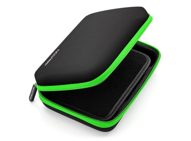 deleyCON Festplattentasche deleyCON Navi Tasche Navi Case Navigationsgerät bis 6,3" Zoll Schwarz von deleyCON