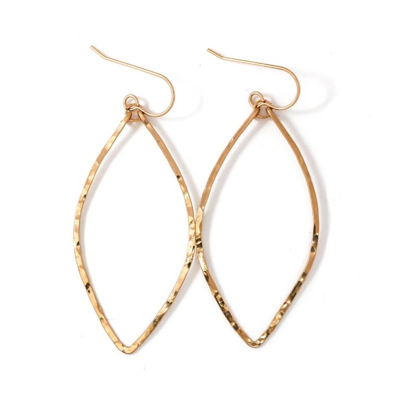 Blatt Ohrringe - 14K Gold Filled, Rosegold Filled Oder Sterling Silber Blattförmige Creolen Gehämmerte Tropfenohrringe Einzigartige Blatt Ohrringe - 14K Gold Filled, Rosegold Filled Oder Sterling Silber Blattförmige Creolen Gehämmerte Tropfenohrringe Einzigartige von delialangan