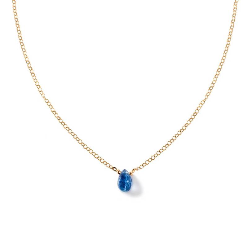 Blauer Kyanit Anhänger/Kleine Halskette An 14K Gold Fill Kette Zierliche Edelstein Blaue Stein Saphir Blau Blauer Kyanit Anhänger/Kleine Halskette An 14K Gold Fill Kette Zierliche Edelstein Blaue Stein Saphir Blau von delialangan