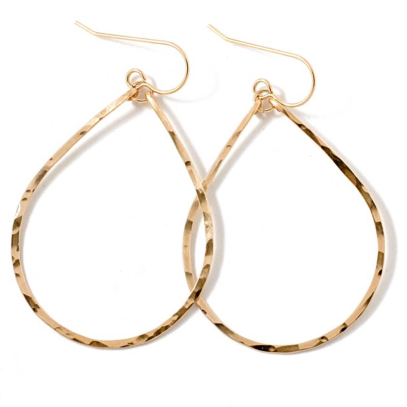 Gold Teardrop Creolen/Silber Ohrringe Fill Sterling Oder Rosegold Gehämmerte Tear Drop Gold Teardrop Creolen/Silber Ohrringe Fill Sterling Oder Rosegold Gehämmerte Tear Drop von delialangan