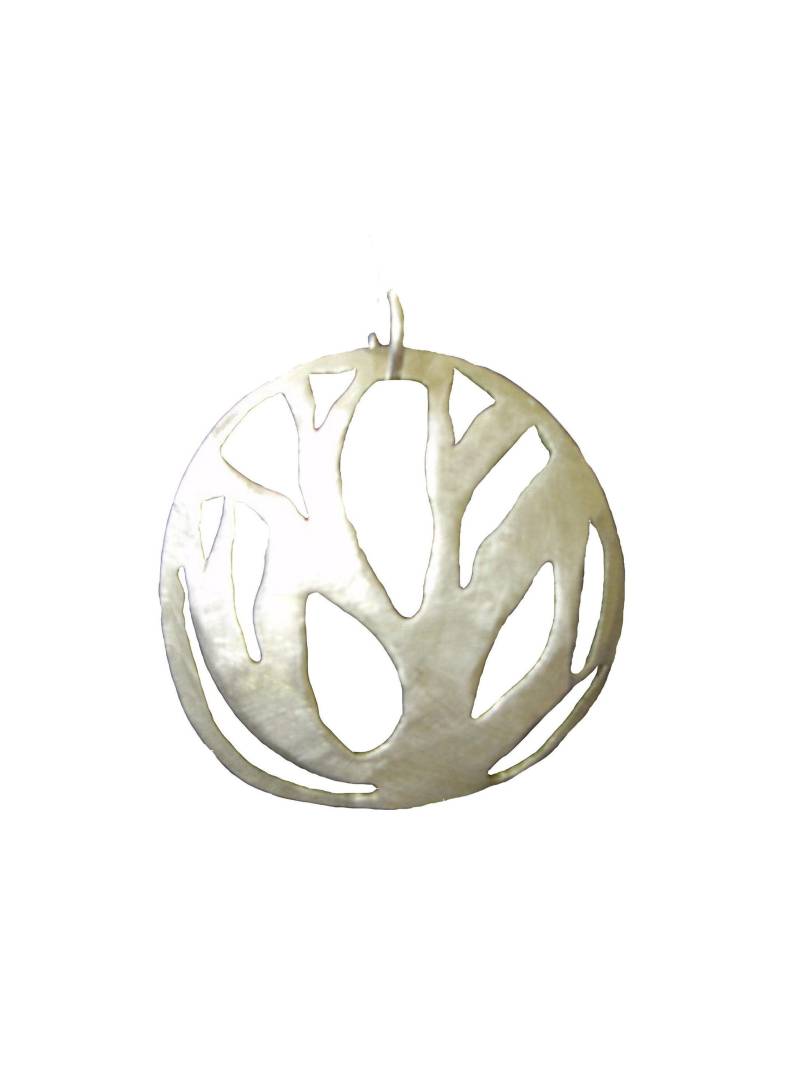 Baum Des Lebens Anhänger, Handgemachte Durchbohrt Silber Halskette, Schwarz Und Weiß Halskette von delisadesigns