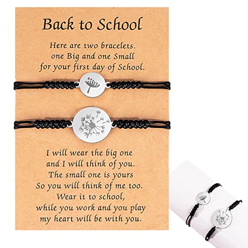 delr Wunscharmbänder der Tochter der Mutter – Paar Handarmbänder aus Titanstahl | dekoratives Handarmband Zurück in die Schule Freundschaft Beziehung Freund von delr