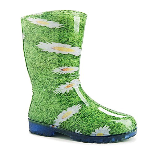 DEMAR. Damen Mädchen Gummistiefel Rainny Print (37/38, Gänseblümchen) von DEMAR