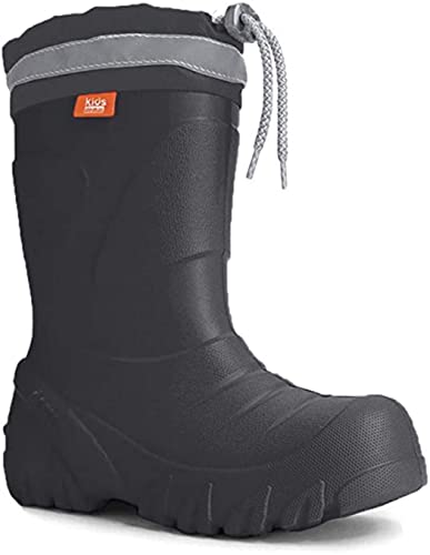 demar. EVA federleichte Kinder Gummistiefel mit Stulpe gefüttert MAMMUT-S, Graphit, 22/23 EU von DEMAR