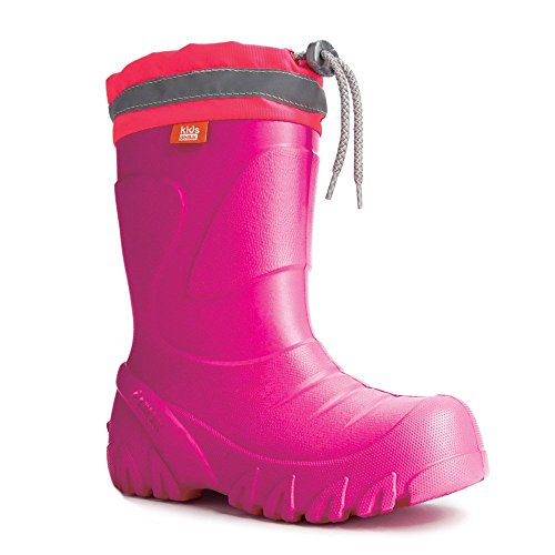 demar. EVA federleichte Kinder Gummistiefel mit Stulpe gefüttert MAMMUT-S (32/33, pink) von demar.