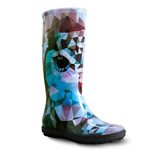 DEMAR. Gummistiefel Regenstiefel Hawai Lady Exclusive (36, Eule) von DEMAR