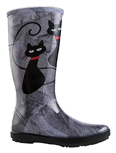 DEMAR Gummistiefel Regenstiefel HAWAI LADY EXCLUSIVE (36, Katze) von DEMAR