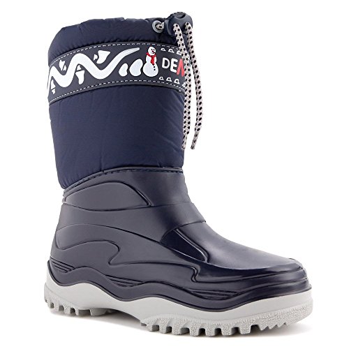 demar. Kinder Winterstiefel Schuhe gefüttert FROST, Blau, 24/25 EU von Demar