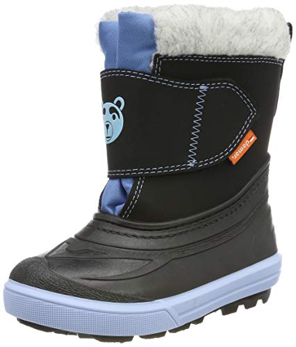 demar. Kinder Winterstiefel mit WOLLE gefüttert BEAR (20/21, schwarz/blau) von demar.