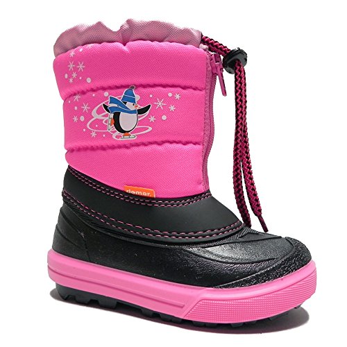 DEMAR. Kinder Winterstiefel mit Wolle gefüttert Kenny (20/21, pink) von DEMAR