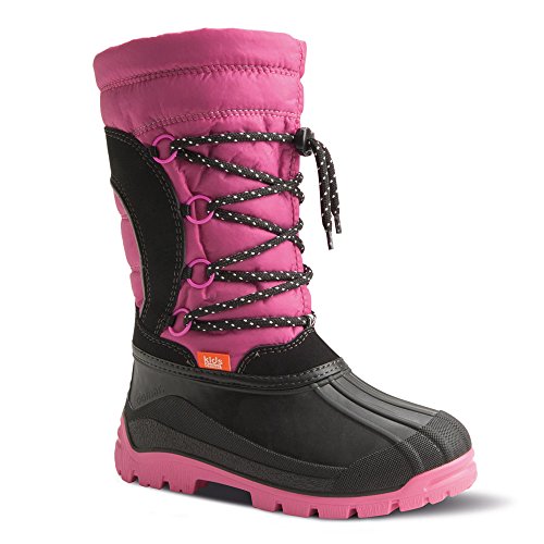 DEMAR Mädchen Winterstiefel mit Wolle gefüttert Samanta (33/34, rosa) von DEMAR
