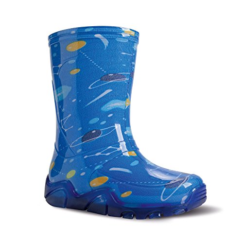 DEMAR Bunte Kinder Gummistiefel viele Motive Stormer (28/29, Kosmos) von DEMAR