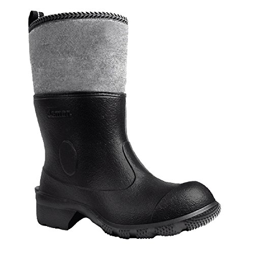 demar. leichte Herren EVA Gummistiefel gefüttert Filzstiefel AGRO FILCOK (schwarz, 42) von demar.