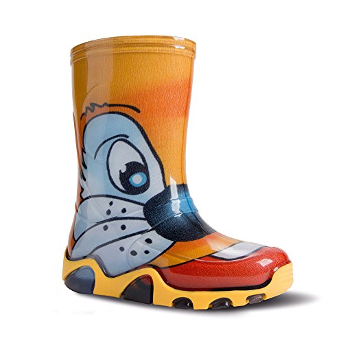 DEMAR Bunte Kinder Gummistiefel viele Motive Stormer (22/23, Katze) von DEMAR