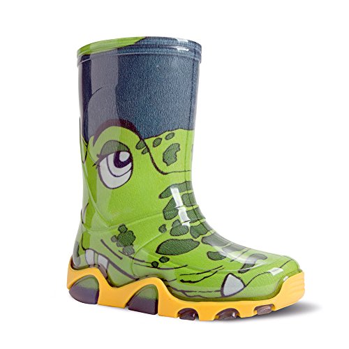 DEMAR. Bunte Kinder Gummistiefel viele Motive Stormer (22/23, Krokodil) von DEMAR