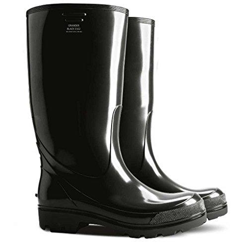 demar. - Herren Gummistiefel/Regenstiefel/Gartenschuhe - Grand (Schwarz, 43) von demar.