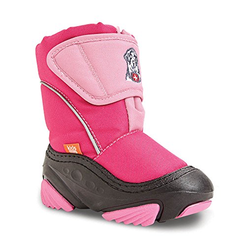 DEMAR Kinder Winterstiefel mit WOLLE gefüttert DOGGY (24/25, pink) von DEMAR