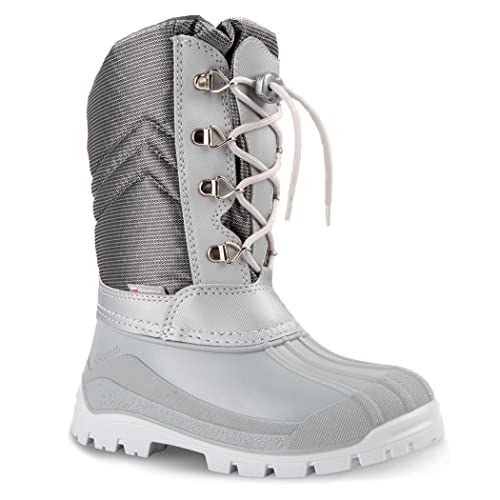 demar. Winterstiefel Winterschuhe mit herausnehmbaren Innenschuhen Voyager (Silber, 25/26) von demar.