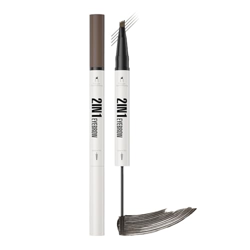 demaxiyad Augenbrauenstift Mit 4 Spitzen,Präzisions Make Up Stift - Abriebfester Make Up Brauenstift Für Frauen Und Mädchen von demaxiyad
