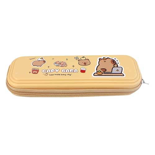 demaxiyad Capybara Federmäppchen, Capybara Stiftetui,Multifunktionale Stiftaufbewahrung | Niedliches Capybara-Federmäppchen, großes Federmäppchen, Make-up-Tasche, modischer Schreibwaren-Organizer von demaxiyad
