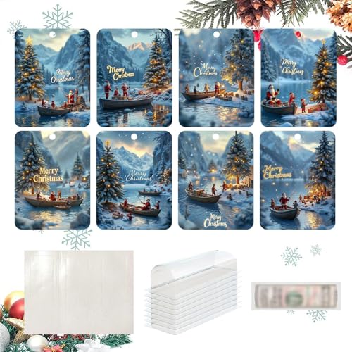 demaxiyad Geldhalter für Bargeld,Weihnachts-Geldhalterkarten | -Geldhalter, Drachen-Geldkarten | Cash Christmas Ornaments Weihnachtszubehör mit Umschlägen für den Weihnachtsbaum von demaxiyad