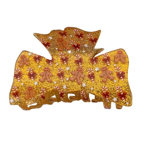 demaxiyad Haarklammern für Frauen, süße rote Haarklammern mit Strasssteinen - Haarklammern,Christmas Elements Tragbarer Haarschmuck für Familie, Freunde, Kinder, Weihnachten von demaxiyad