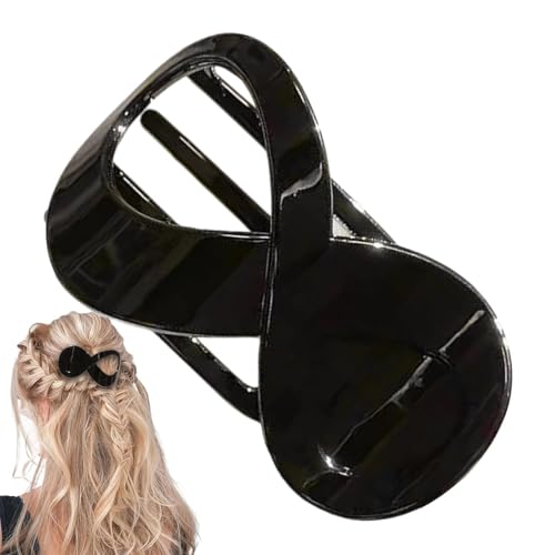 demaxiyad Haarspangen für Frauen,Elegante Haarspange,Acryl-Haarspange im einfachen Stil - Damen-Rückenplatte, modisches Styling-Zubehör, starker Halt, rutschfester Griff-Clip für langes Haar von demaxiyad